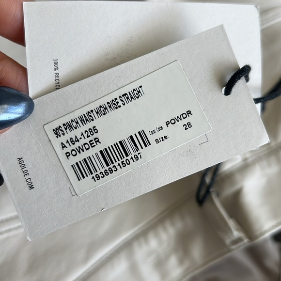 Agolde Recycled Leather 90s Pinch Waist Pants - Picture 9 of 13